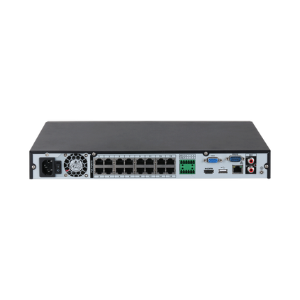 Dahua NVR4216-16P-EI, 16x PoE, Zonder Opslag, Geschikt voor 16 IP camera's
