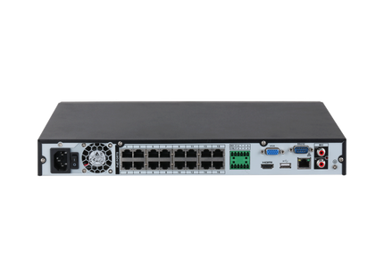 Dahua NVR4216-16P-EI, 16x PoE, Zonder Opslag, Geschikt voor 16 IP camera's