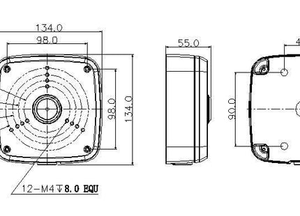 Dahua PFA122 montage box
