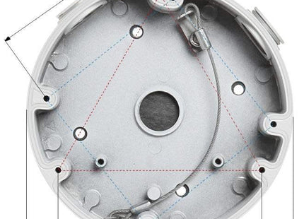 Dahua PFA138 montagebox voor buitentoepassing Zwart