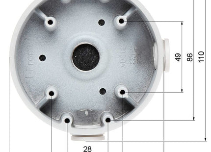 Dahua PFA139-B Montage box Zwart