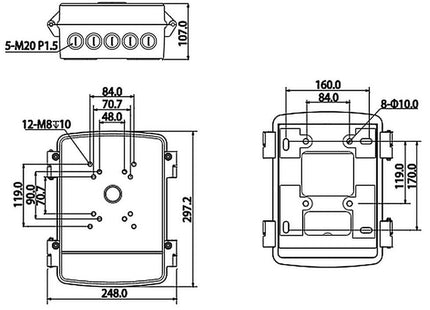 Dahua PFA140 Opbouwbehuizing
