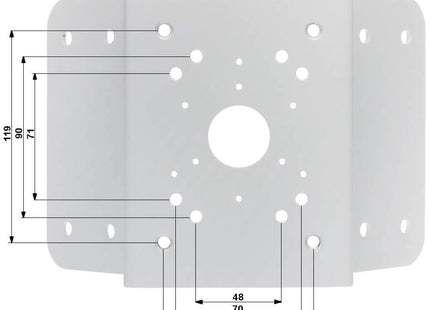 Dahua PFA151-B zwart hoekbeugel