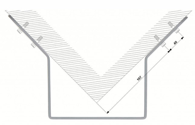 Dahua PFA151-B zwart hoekbeugel