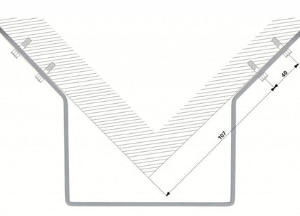 Dahua PFA151-B zwart hoekbeugel