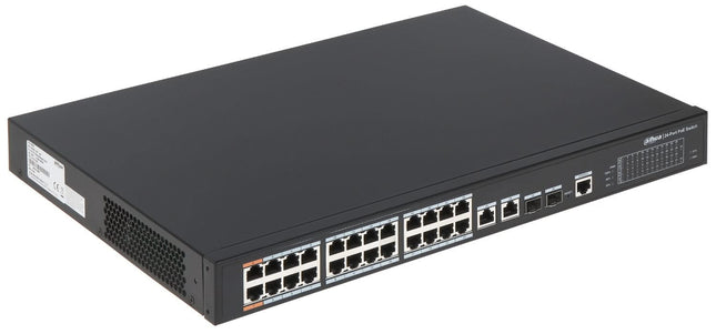 Dahua PFS4226-24ET-360,  24-port 100 Mbps + 2-port Gigabit PoE Switch, AANBIEDING