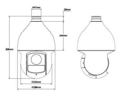 Dahua SD59230T-HN- Full HD PTZ camera 30x zoom, Autotracking