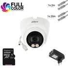 Dahua Stand Alone Camera Set  Full-Color met alle benodigdheden
