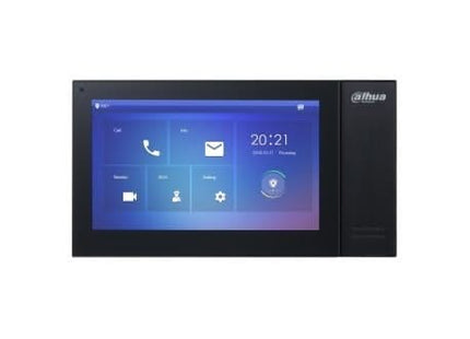 Dahua VTH2421FB-P, Binnenpost 7 inch Touch screen, zwart, PoE, SIP