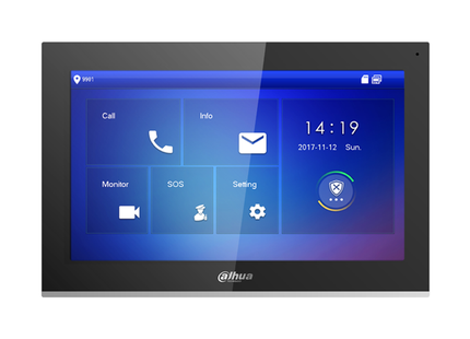 Dahua VTH5441G Binnenpost, 10 inch touch screen, Full HD, intern geheugen 8GB SD, SIP, PoE