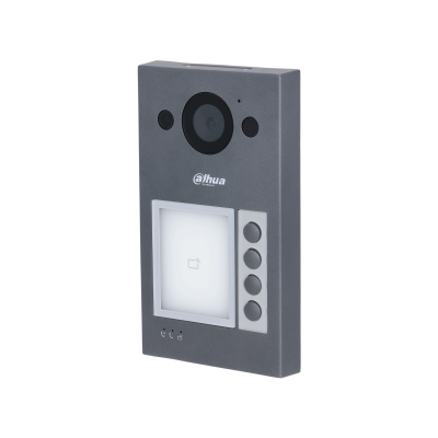 Dahua VTO3311Q-WP, Video Intercom 4 knops buitenpost PoE en WiFi met Proximity