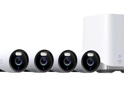 Eufy E330 4-pack cameraset (WIFI vaste voeding) met Homebase 3