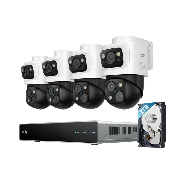 Eufy Eufy Set telecamera di sicurezza; Registratore PoE con 4x S4 PTZ