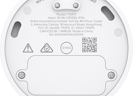 Sensor de inundação e congelamento Eufy Eufy E20
