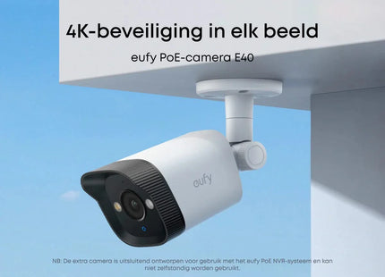 Eufy Eufy Eufycam E40 8MP 4K Bullet PoE Add-On camera