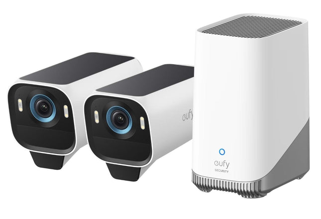 Eufy Eufy EufyCam S3 Pro, Pack Duo avec HomeBase 3