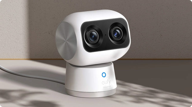 Eufy Eufy Indoor Cam S350, doppio obiettivo, 4K, zoom PTZ