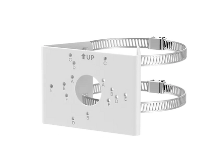 Eufy Eufy Suporte para poste T870C - grampos ajustáveis em aço inoxidável - adequado para postes de 50–150 mm