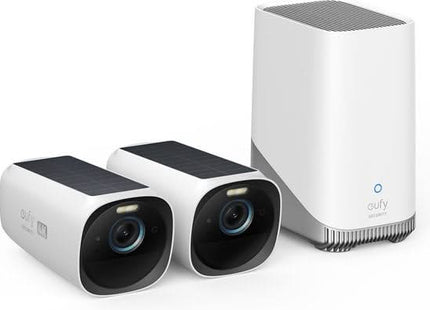 Eufy Eufycam E40, Duopack met 2 draadloze 2K camera's en Homebase 3