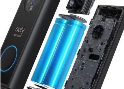 Eufy Videodeurbel Add-on, 2K resolutie, oplaadbare batterij, uitbreiding op Homebase