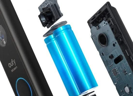 Eufy Videodeurbel Add-on, 2K resolutie, oplaadbare batterij, uitbreiding op Homebase