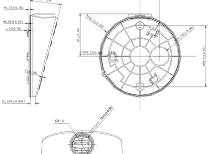 Hikvision DS-1281ZJ-DM27 schuine opbouw