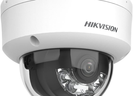 Hikvision DS-2CD1143G2-LIU, 4 MP Smart Hybrid Light dome camera, PoE, ingebouwde microfoon