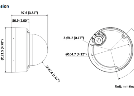 Hikvision DS-2CD2146G2H-I 2.8mm 4 MP DarkFighter AcuSense Dome Camera, PoE