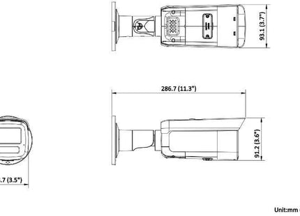 Hikvision DS-2CD2T86G2H-IS2U/SL 8MP 4K Bullet, AcuSense, 60m IR. Speaker en Alarm LED