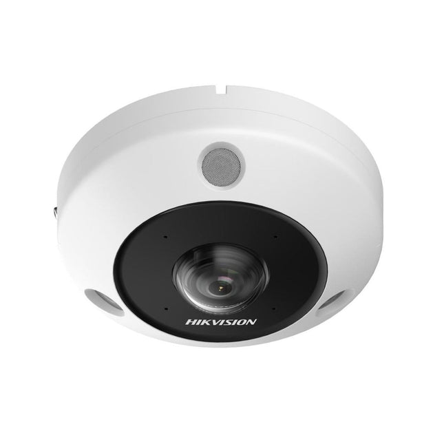 Hikvision DS-2CD6365G1-IVS, 6Mp Fisheye 360gr. camera BUITEN versie, PoE, microfoon/speaker, sd slot