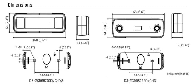 Hikvision DS-2CD6825G0/C-IS 2mp, Dual Lens, Binnencamera voor het tellen van mensen