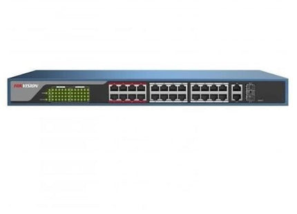 Hikvision DS-3E1526P-EI, 26 poorts Smart switch met 24x PoE, 1000Mb/Gigabit