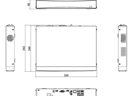 Hikvision DS-7604NXI-K1/4P 4 Kanaals AcuSense 4K NVR HDMI en PoE DEMO