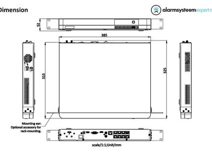 Hikvision DS-7608NI-K2/8P/4G  8 kanalen NVR 4K met HDMI 4G en PoE