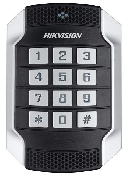 Hikvision DS-K1104MK, Vandaalbestendige kaartlezer met codetoetsen, MiFare