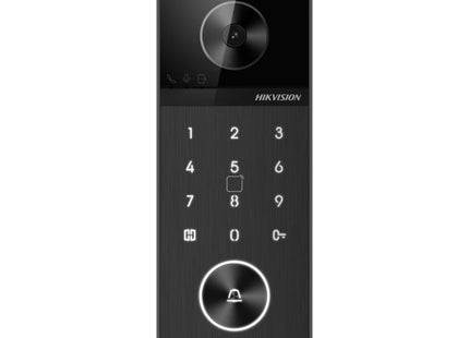Hikvision DS-KV6124-WBE1, Videodeurbel 4MP, WiFi/PoE, Micro SD slot, 150gr. (nummeriek toetsenbord)