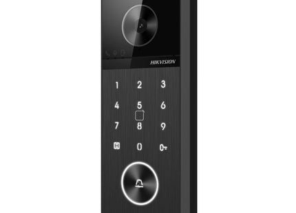 Hikvision DS-KV6124-WBE1, Videodeurbel 4MP, WiFi/PoE, Micro SD slot, 150gr. (nummeriek toetsenbord)