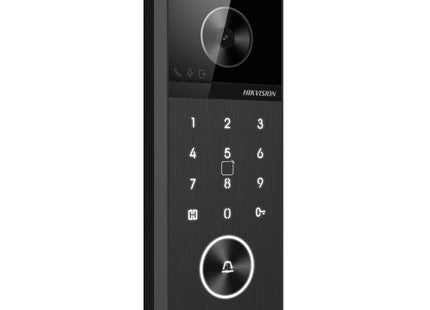 Hikvision DS-KV6124-WBE1, Videodeurbel 4MP, WiFi/PoE, Micro SD slot, 150gr. (nummeriek toetsenbord)