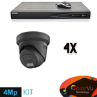Hikvision Hikvision Colorvu Set 4x registratore torretta 4MP + cablaggio