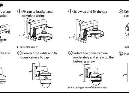 Staffa da parete in alluminio Hikvision Hikvision DS-1273ZJ-130TRL