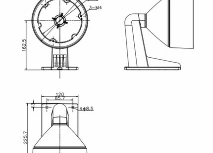 Hikvision Hikvision DS-1273ZJ-DM26 aluminium wandbeugel