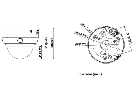 Hikvision Hikvision DS-2CD2143G2-LIPTRZS2UY Zwart 4MP PTRZ Dome PtP 2.8/4mm Lens