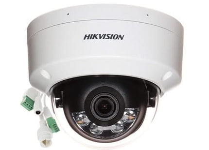 Hikvision DS-2CD2143G2-LIS2U, cámara de red tipo domo de 4 MP con tecnología AcuSense Smart Hybrid Light, PoE y 2 micrófonos