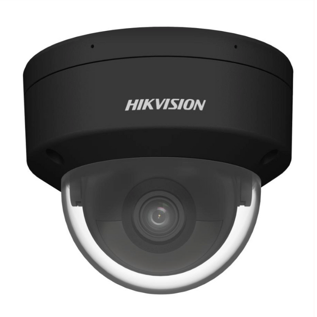 Hikvision Cámara Domo Hikvision DS-2CD2186G2H-ISU 2.8mm 8 MP DarkFighter AcuSense Negro, PoE, Micrófono