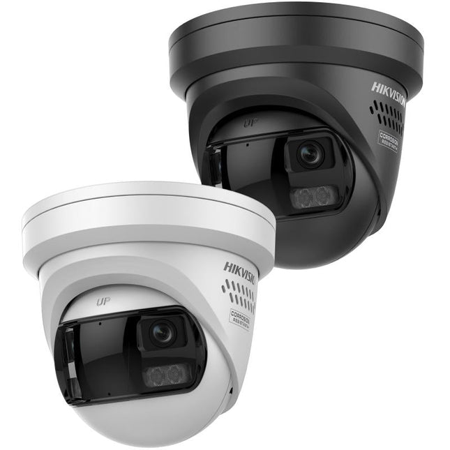 Hikvision Hikvision DS-2CD23127G3P-LIS2UY/SL Negro, Cámara 12MP 180 grados, Doble Lente, ColorVu 3.0, PoE