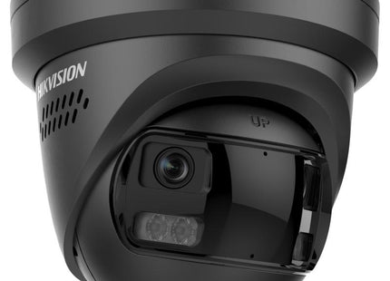 Hikvision Hikvision DS-2CD23167G3P-LIS2UY/SL Zwart, 16MP 180 graden camera, Dual Lens, ColorVu 3.0, PoE