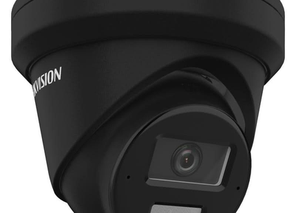 Hikvision DS-2CD2343G2-LI2U, negro, cámara tipo torreta de 4 MP, iluminación híbrida inteligente, AcuSense, PoE, ranura para tarjeta micro SD, micrófono