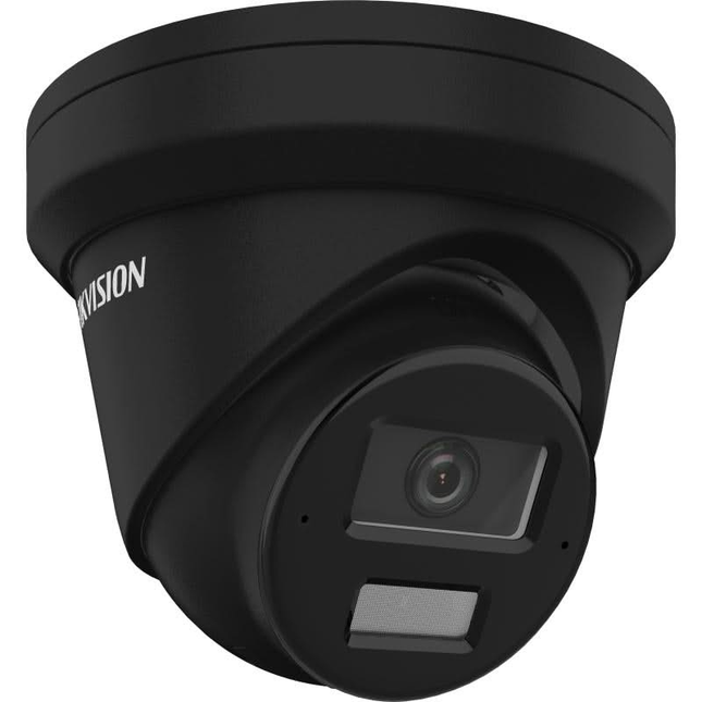 Hikvision Hikvision DS-2CD2343G2-LI2U Zwart, 4MP Turret, Smart Hybrid Light, AcuSense, PoE, Micro SD slot, Microfoon