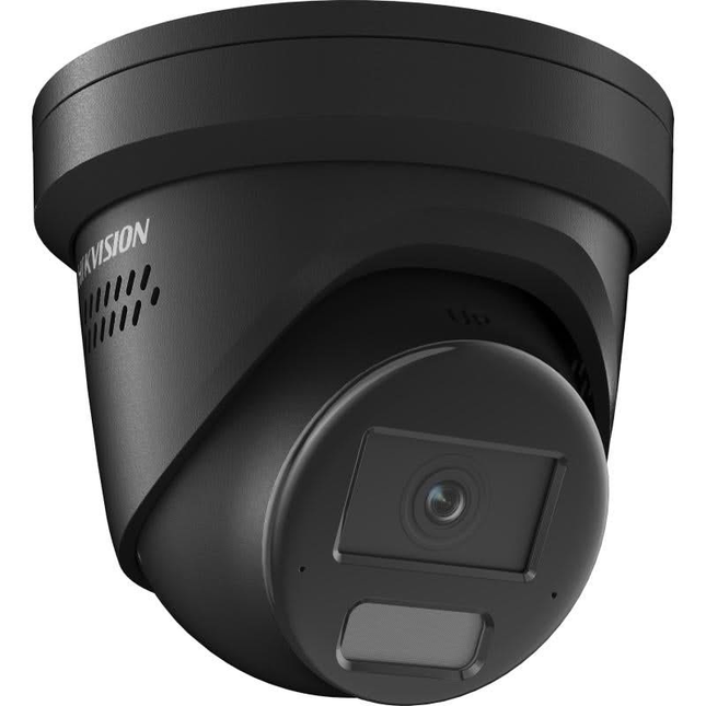 Hikvision Hikvision DS-2CD2346G2H-IS2U/SL Negro, Darkfighter Eyeball de 4Mp, audio bidireccional, LED de sirena/estroboscópico