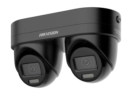 Hikvision Hikvision DS-2CD2346G3D-IZ2UY/SL, Zwart 4MP Acusense 3.0 Dual Turret point-zoom functie 2.8/4mm